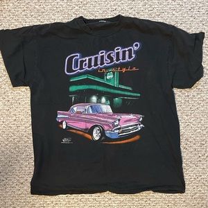 Vintage 1999 Cruisin in Style pink muscle car size XL